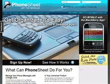 Tablet Screenshot of phonesheet.com